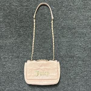 juicy couture quilted logo flap crossbody bag